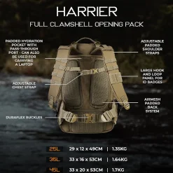 Rucksack Harrier Full Opening 25L