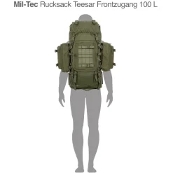 Rucksack Teesar mit Frontzugang 100 Liter