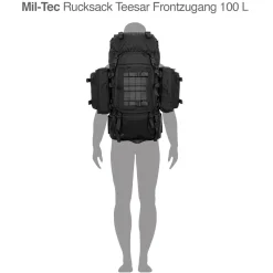 Rucksack Teesar mit Frontzugang 100 Liter