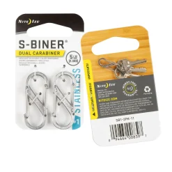 S-Biner Doppel-Clip Karabiner 2er Pack