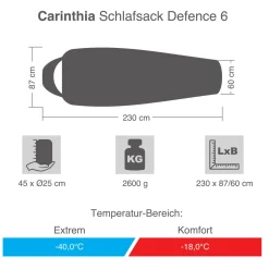 Schlafsack Defence 6