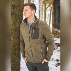Strickfleece Jacke