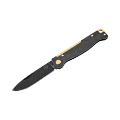 Taschenmesser Atlas Black Stonewash Brass