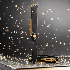 Taschenmesser Atlas Black Stonewash Brass