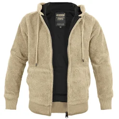 Teddyfleece Jacke mit Kapuze