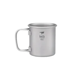 Titan Becher mit Klappgriff