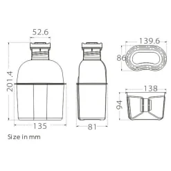 Titan Canteen Feldflasche m. Becher u. Tasche