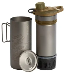 Titanium GeoPress Wasserfilter Trinkflasche