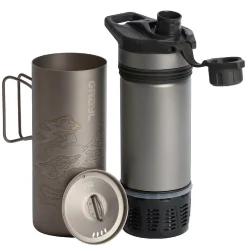 Titanium GeoPress Wasserfilter Trinkflasche