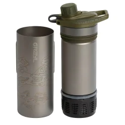 Titanium GeoPress Wasserfilter Trinkflasche