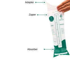 Unisex Taschen-WC 3 x 600 ml Pinkelbeutel