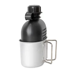US Feldflasche m. Becher u. Hülle