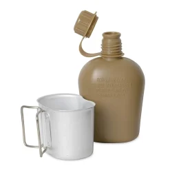 US Feldflasche m. Becher u. Hülle