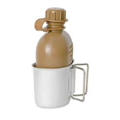 US Feldflasche m. Becher u. Hülle