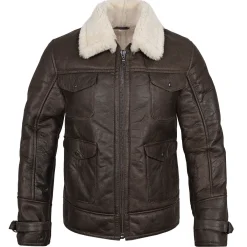 US Navy Bomberjacke A4 Lammfell