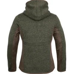 Womens Hooded Strickfleece Jacke